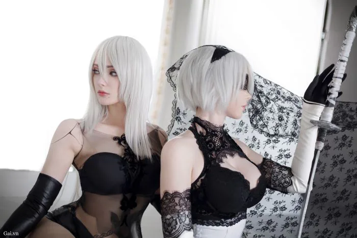 Ảnh Gái Xinh Sayathefox×Saiwestwood - Nier- Automata - 2B×A2 35 | Gai.vn -  Con Gái Xinh Đẹp Nhất