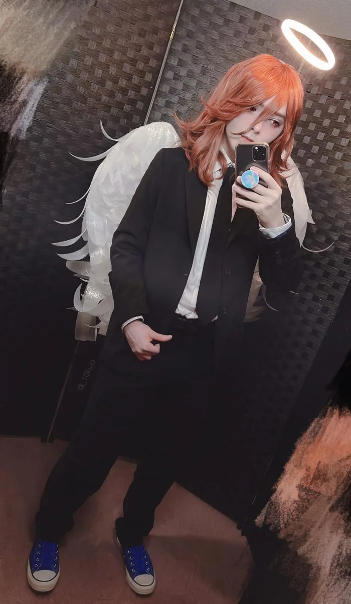 OC] Cosplay Thiên Thần Ác Quỷ của mình, vẫn vui vì anh ấy đã ra mắt anime :  r/ChainsawMan