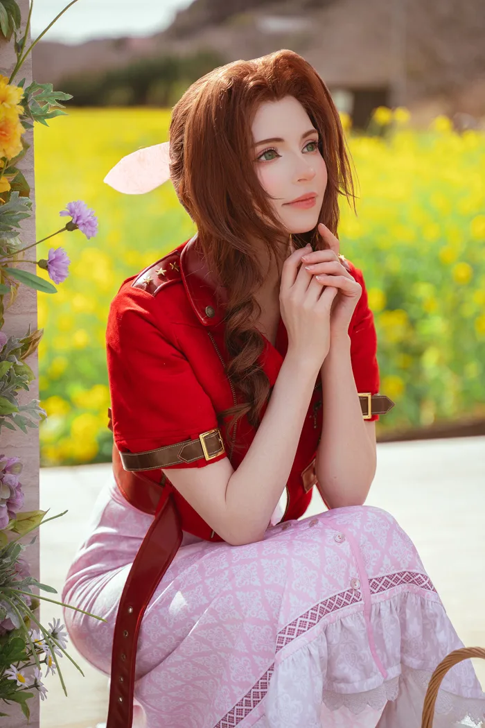 My updated Aerith cosplay! : r/FFVIIRemake