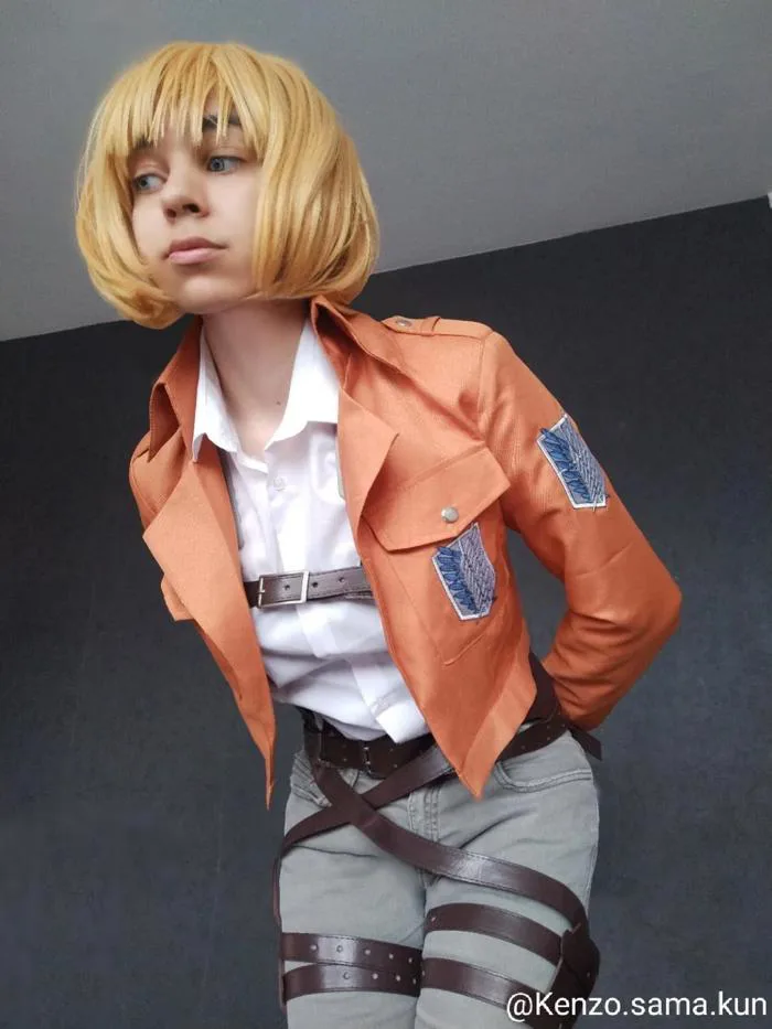 My Armin cosplay attempt : r/attackontitan
