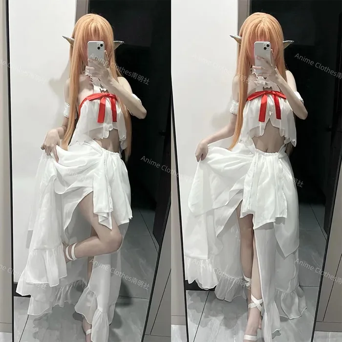Asuna Cosplay Sword Art Online Trang Phục Anime Full Set Kèm Tóc Giả Giày Nữ Đẹp | Shopee Việt Nam
