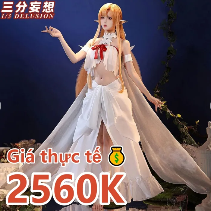 Asuna Cosplay Sword Art Online Trang Phục Anime Full Set Kèm Tóc Giả Giày Nữ Đẹp | Shopee Việt Nam