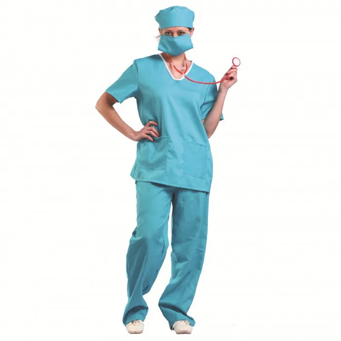 Trang phục bác sĩ / bác sĩ kinh dị Halloween – đồ cosplay bác sĩ phẫu thuật  nam nữ, vải mềm thoáng mát, hóa trang y tá b