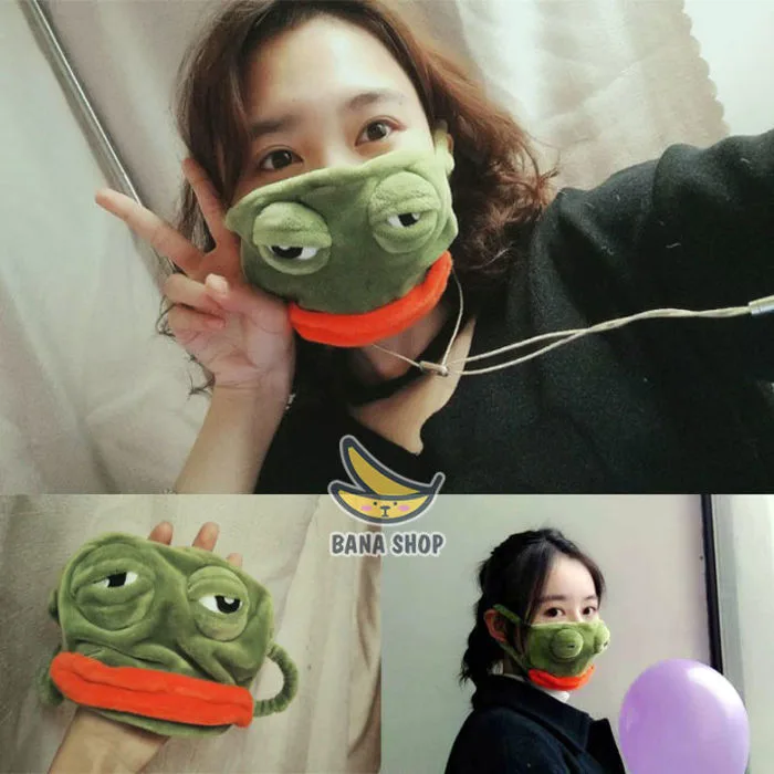Khẩu trang bịt mặt cosplay hình ếch xanh Pepe siêu bựa cho vozer Khẩu Trang  Cho Người Chơi Xe - Lazada | Lazada Việt Nam