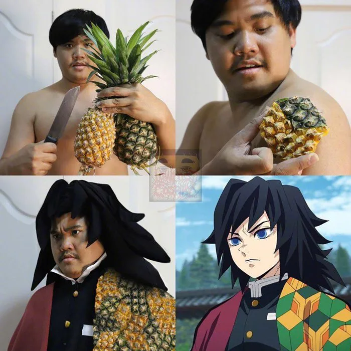 Cười chảy nước mắt với loạt hình Kimetsu no Yaiba cực bựa của thánh cosplay  giá rẻ