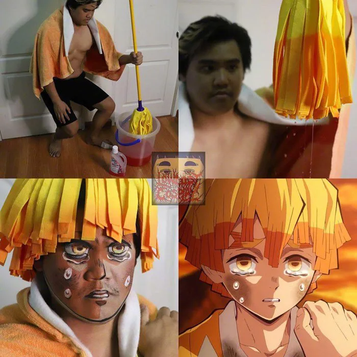 Cười chảy nước mắt với loạt hình Kimetsu no Yaiba cực bựa của thánh cosplay  giá rẻ