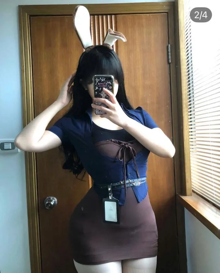 KÈM CÀI] Bộ đồ Cosplay cảnh sát Police Bunny Set S2524 thỏ váy ôm sát tôn