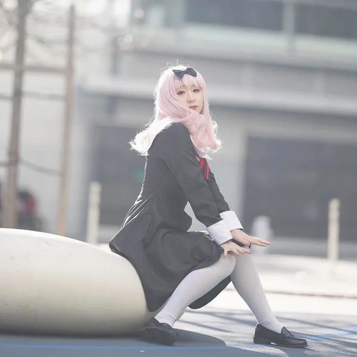 My Chika cosplay! What do you guys think? I tried to capture some of her  chaoticness in the second two photos : r/Kaguya_sama