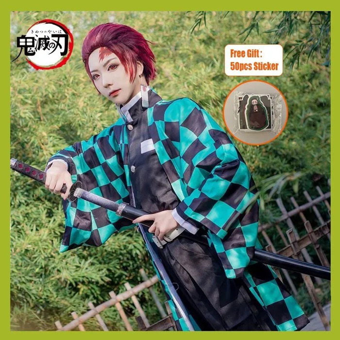 Sẵn) Trang Phục Kèm Đạo Cụ Hóa Trang Nhân Vật Tanjirou Trong Anime Demon  Slayer Cosplay Tanjirou Kimetsu No Yaiba | Shopee Việt Nam