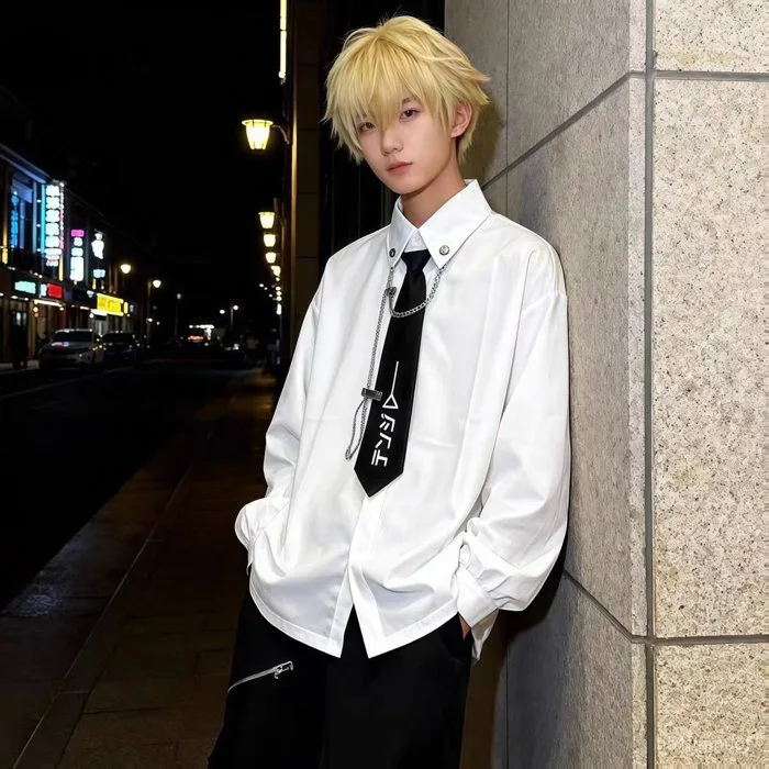 Set Cosplay Denji Chainsaw Man áo sơ mi đồng phục hóa trang Anime đầy đủ bộ  cực chất