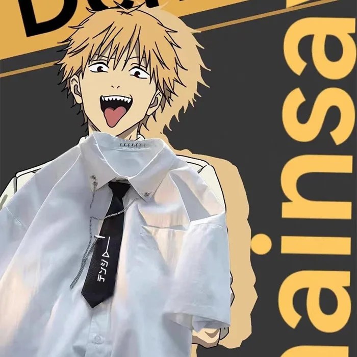 Set Cosplay Denji Chainsaw Man áo sơ mi đồng phục hóa trang Anime đầy đủ bộ  cực chất