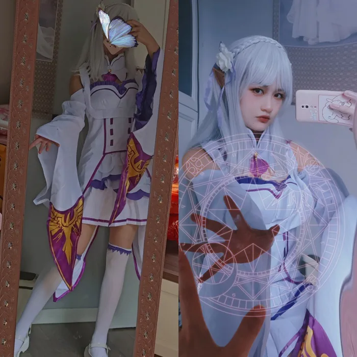 Hàng Order] trang phục đồ cosplay Emilia Re:zero | Shopee Việt Nam