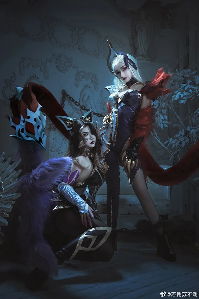 Cosplay Evelynn và Ahri Tiên Hắc Ám tuyệt đẹp từ Trung Quốc