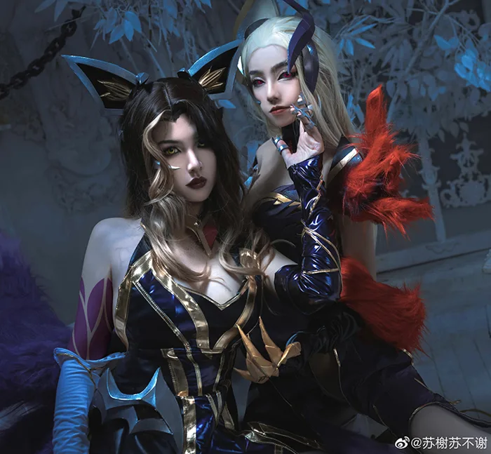 Cosplay Evelynn và Ahri Tiên Hắc Ám tuyệt đẹp từ Trung Quốc