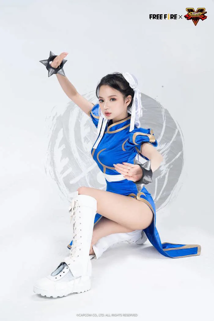 Cosplay nhân vật Street Fighter trong Free Fire, các hot girl Việt nóng bỏng và sexy với vòng 3 