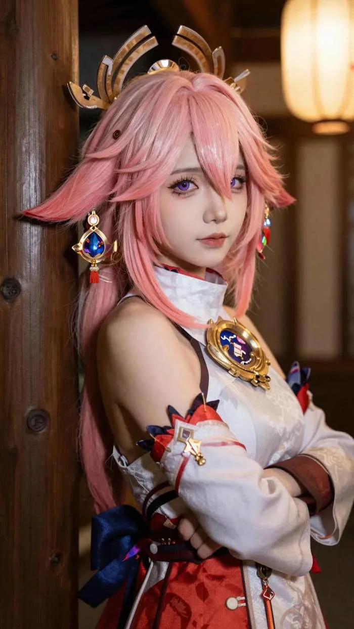 Download ngay 100+ màn Yae Miko cosplay xinh lung linh