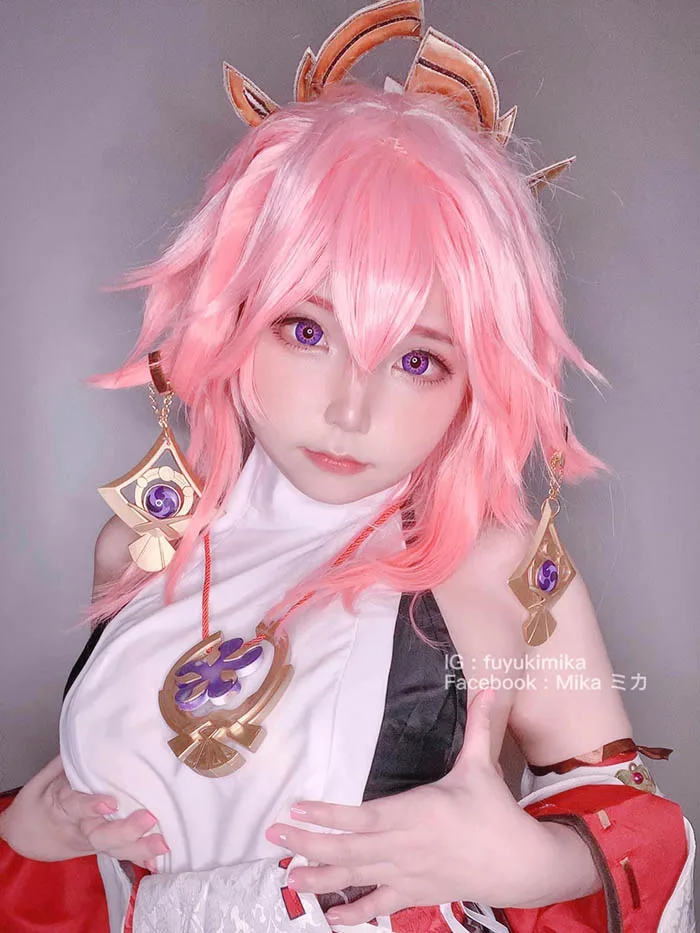 Giải trí đầu tuần cùng Cosplay Yae Miko Genshin Impact cực kỳ dễ thương