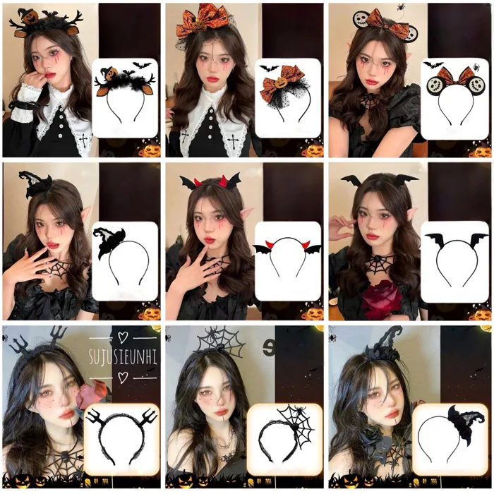 Bờm tóc Halloween bí ngô dễ thương – Băng đô phụ kiện hóa trang chụp ảnh lễ  hội, cosplay giá rẻ