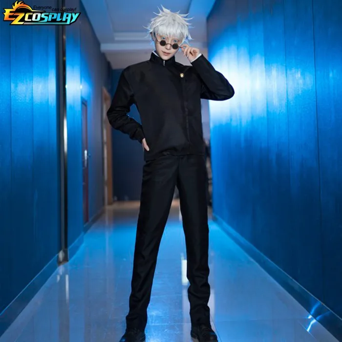 Gojo satoru cosplay uniform jujutsu kaisen gojo satoru cosplay costume đồng phục học sinh trung học tóc giả phù hợp với trang phục halloween cho nam giới | Shopee Việt Nam