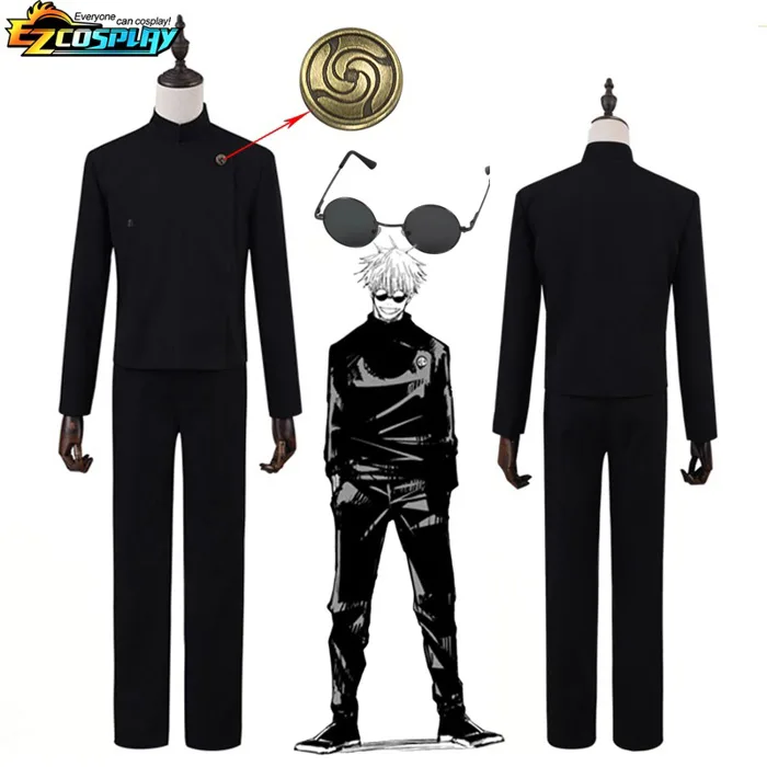 Gojo satoru cosplay uniform jujutsu kaisen gojo satoru cosplay costume đồng phục học sinh trung học tóc giả phù hợp với trang phục halloween cho nam giới | Shopee Việt Nam