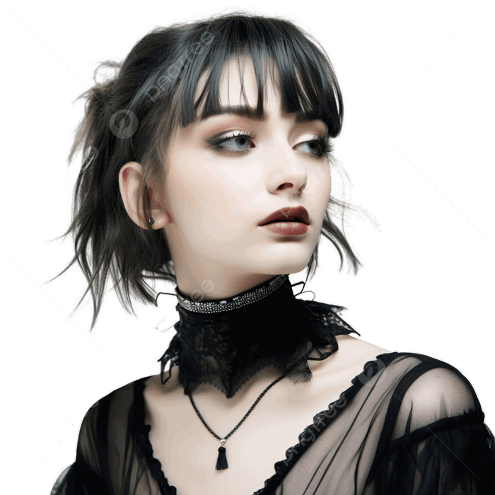 Hình ảnh Cô Gái Theo Phong Cách Gothic Xu Hướng Phụ Kiện Vòng Cổ Mùa Thu  Theo Concept Tiệc Cosplay Halloween PNG , Váy Gợi Cảm, Váy đỏ, Váy Trắng  PNG trong
