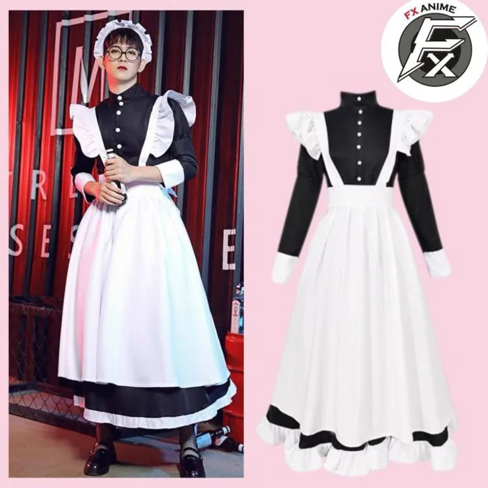 Maid Bộ Cosplay Nam Nữ - Váy hầu gái dài dành cho nam nữ Hàng Loại 1 (Có clip, ảnh thật) | Lazada Việt Nam
