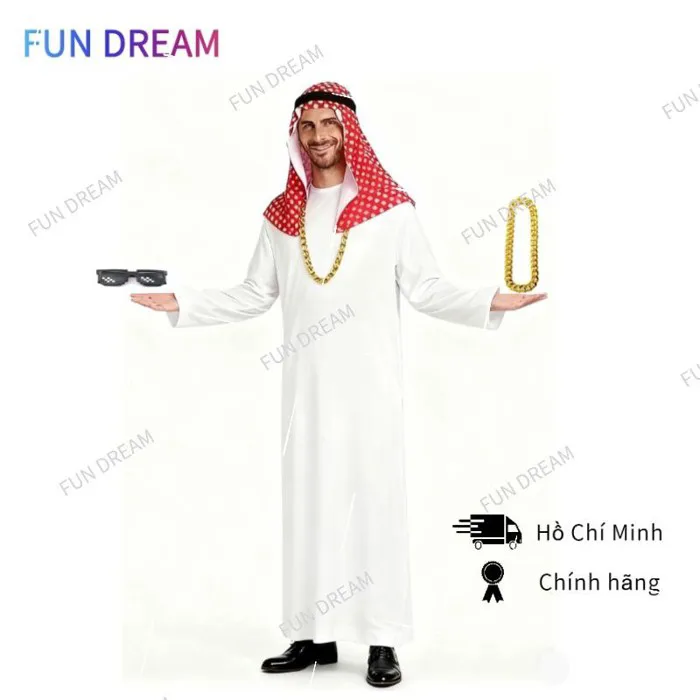 Trang Phục cosplay Hoàng Tử Ả Rập cho tiệc và biểu diễn