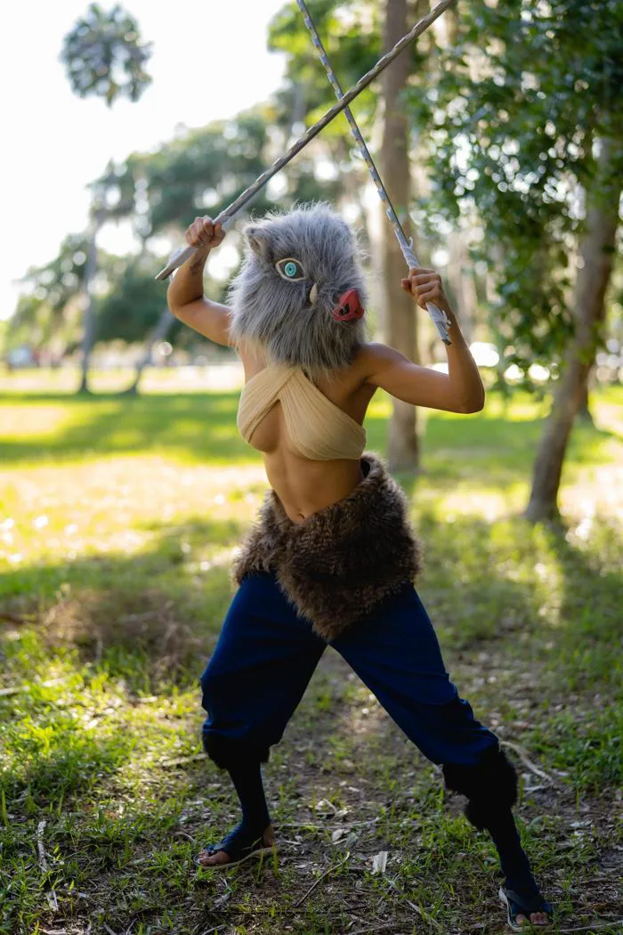 Bản cosplay Inosuke của mình được cập nhật : r/DemonSlayerAnime
