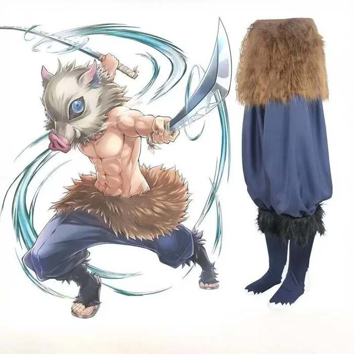 Trang phục cosplay Inosuke từ Demon Slayer - Áo quần lợn với mặt nạ silicon  đen, phù hợp cho lễ hội Halloween và party | Shopee Việt Nam