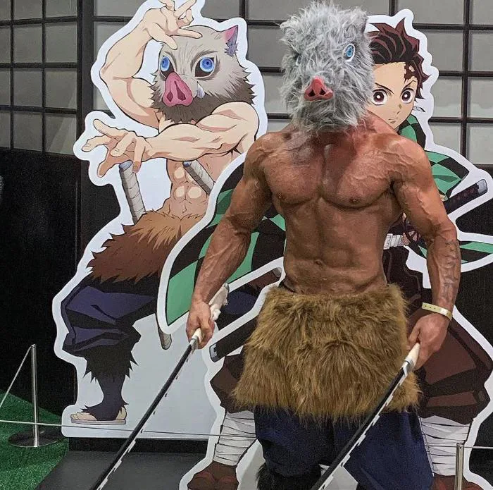 Cosplay Inosuke của mình : r/DemonSlayerAnime