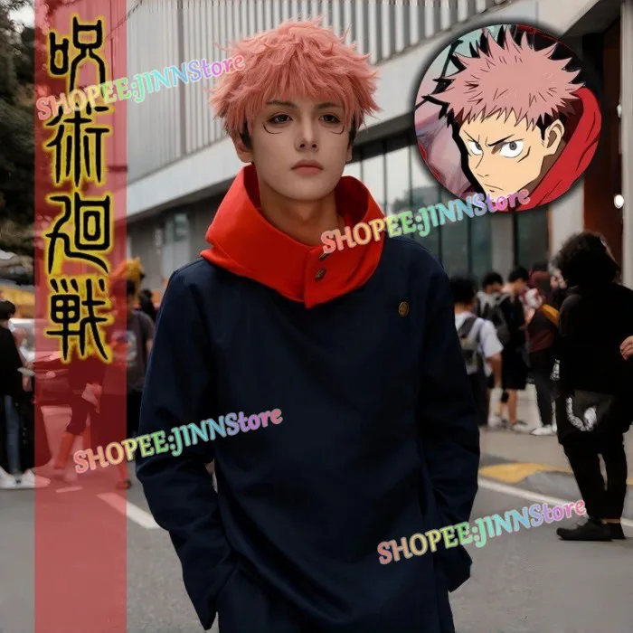 JINN-Trang phục hóa trang cosplay cho nhân vật Itadori Yuji trong anime Jujutsu Kaisen Season 3 The Culling Game | Shopee Việt Nam