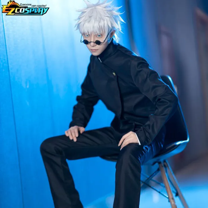 Gojo satoru cosplay uniform jujutsu kaisen gojo satoru cosplay costume đồng phục học sinh trung học tóc giả phù hợp với trang phục halloween cho nam giới | Shopee Việt Nam