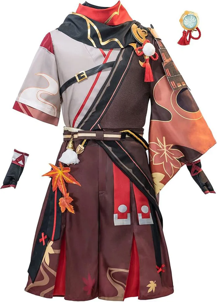 Buy Cr Rolecos Kaedehara Kazuha Cosplay Outfit For Genshin Impact Cosplay  Costume Full Set Halloween S - Stretchy Spandex Fabric, Multicolor Online  at Low Prices in India - Amazon.in