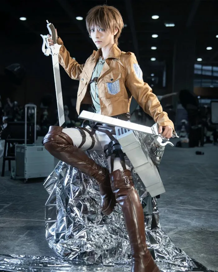 Mua YDUDWR Eren Yeager Cosplay Costume, Attack On Titan Cosplay Jacket  Harness Skirt, Shingeki No Kyojin Outfit For Halloween trên Amazon Mỹ chính  hãng 2026 | Fado