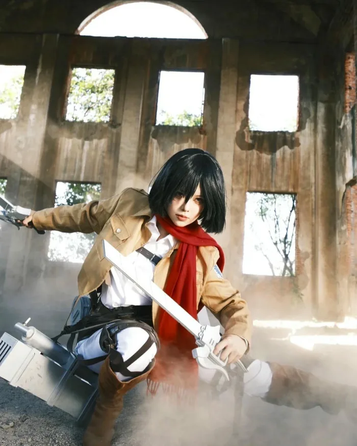 85+ Ảnh Mikasa cosplay cực ngầu, thần thái nữ chiến binh