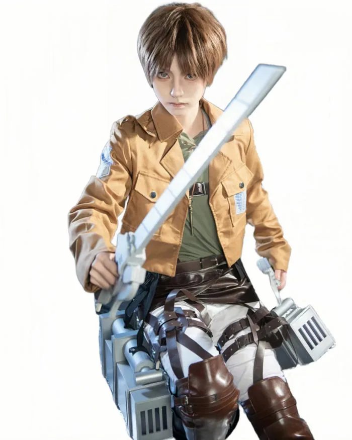 Mua YDUDWR Eren Yeager Cosplay Costume, Attack On Titan Cosplay Jacket  Harness Skirt, Shingeki No Kyojin Outfit For Halloween trên Amazon Mỹ chính  hãng 2026 | Fado