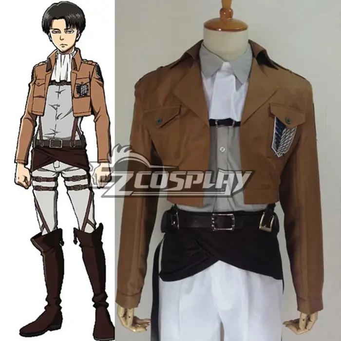 Tấn công vào Titan Shingeki No Kyojin Levi Ackerman Rivai Akkaman Trang  phục Cosplay đầu tiên của đội chỉ huy chiến dịch Đặc biệt