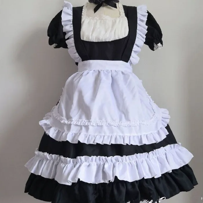 🔥Sẵn - Kèm Ảnh Thật ] Che Tên, Sét Váy Hầu Loli Cosplay Nữ Kèm Tất |  Shopee Việt Nam
