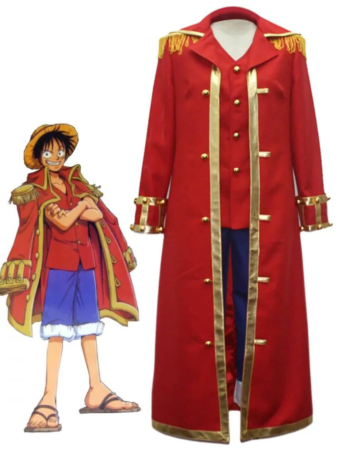 Mua KITAT Monkey D. Luffy Captain Cosplay Costume Anime One Piece Uniform  Cloak Suit with Straw Hat trên Amazon Mỹ chính hãng 2026 | Fado