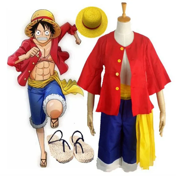 (Giao hỏa tốc) Trang Phục Cosplay Nhân Vật Monkey D Luffy Trong Phim Hoạt  Hình One Piece Dành Cho Bé