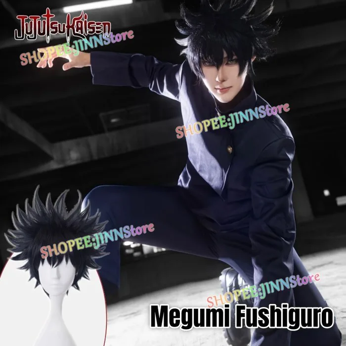 -JINN-MEGUMI FUSHIGURO Trang Phục Hóa Trang JUJUTSU KAISEN SEASON 3 Cosplay  Đồng Phục Tóc Giả Phù Hợp Với Anime Đảng Carnival Trang Phục