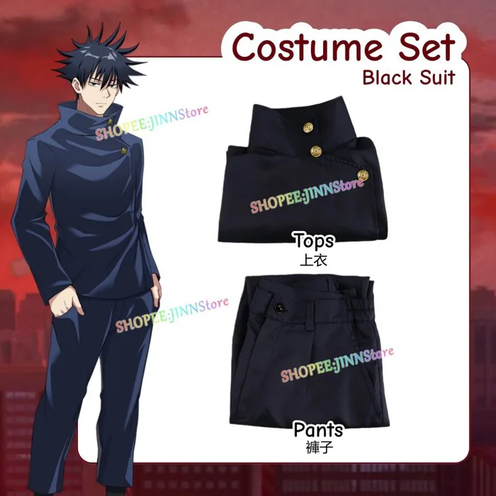 Trang Phục Hóa Trang và Tóc Giả Megumi Fushiguro từ Jujutsu Kaisen, Phù Hợp  Cosplay và Dự Tiệc