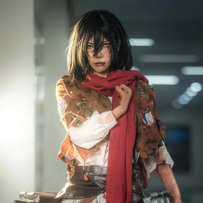 Attack On Titan Đồng phục Quân Trinh Sát Áo Jacket Quần Cosplay Eren Yeager  Mikasa Ackerman | Shopee Việt Nam