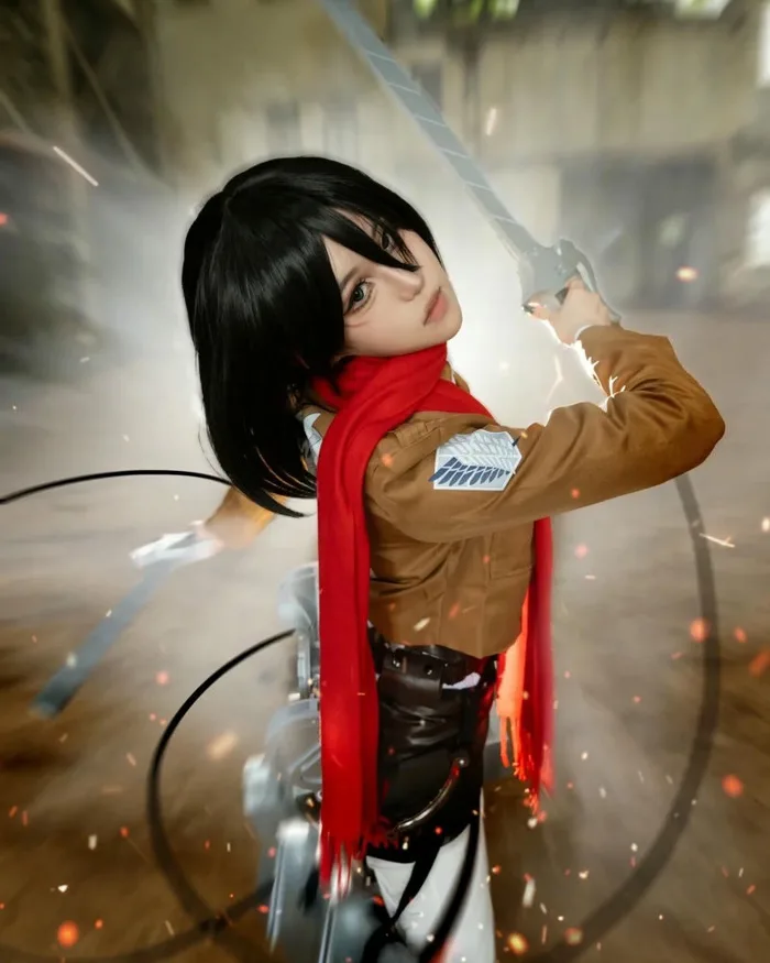 85+ Ảnh Mikasa cosplay cực ngầu, thần thái nữ chiến binh