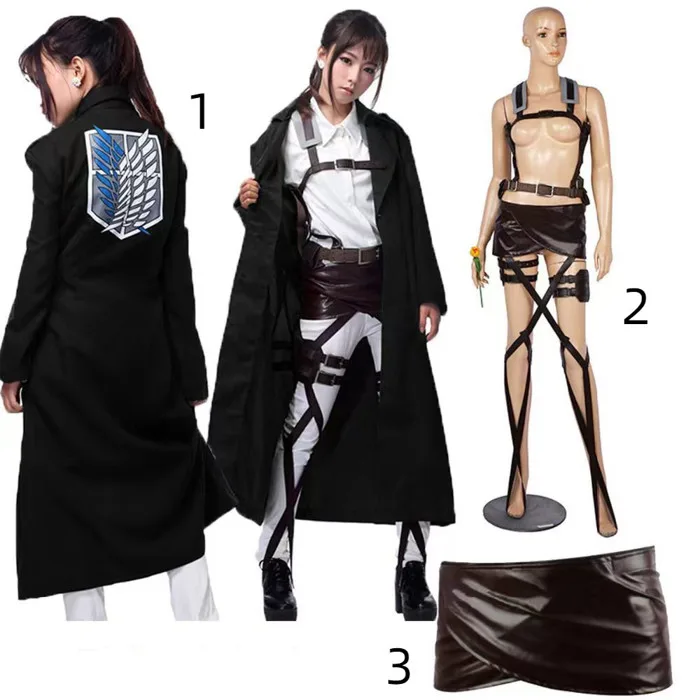 Attack On Titan Eren Yeager Mikasa Ackerman Đồng phục, áo jacket và quần áo  cosplay | Shopee Việt Nam