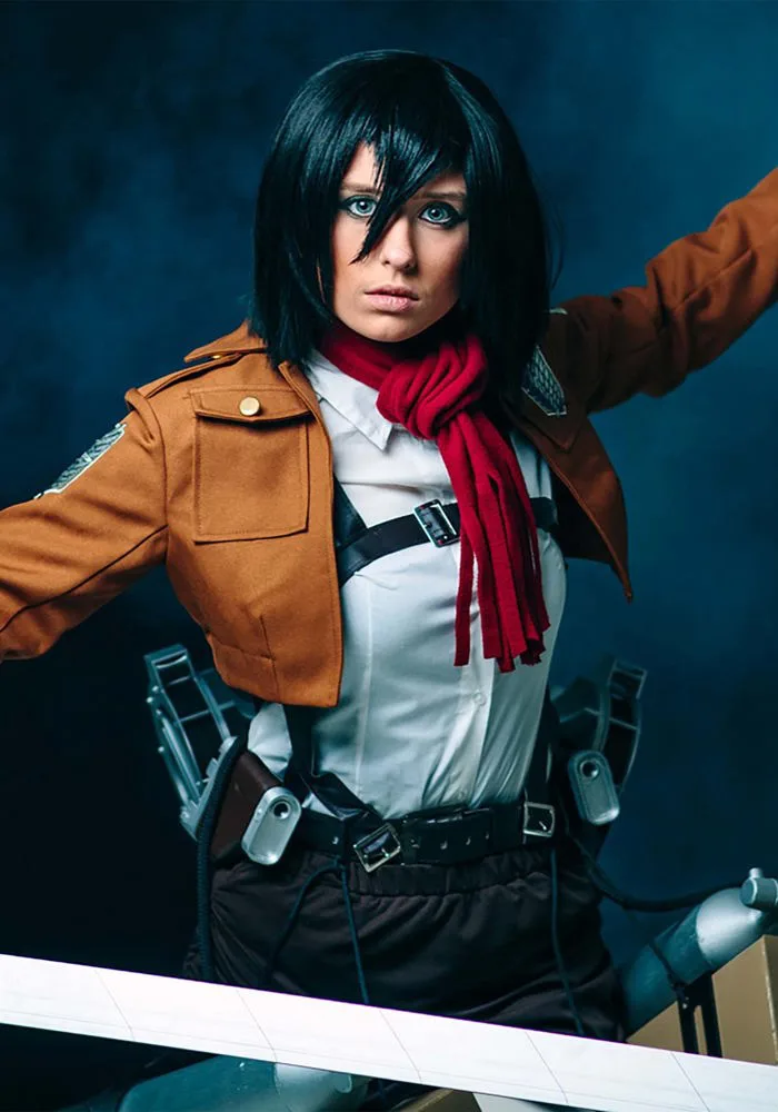 Mua Deluxe Attack on Titan Mikasa Cosplay Halloween Costume for Women trên  Amazon Mỹ chính hãng 2026 | Fado