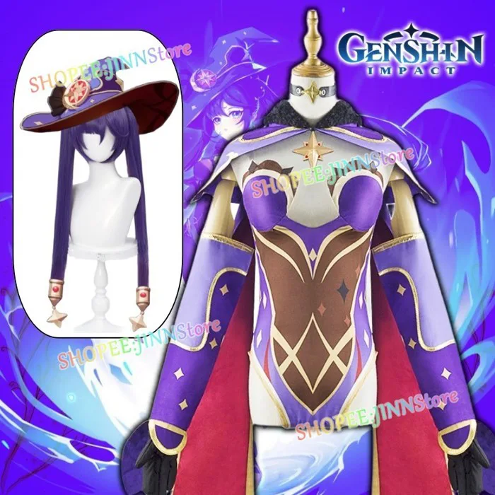 - Jinn - XS-3XL Mondstadt Mona Cosplay Game GENSHIN IMPACT Trang Phục Hóa Trang Tóc Giả Phụ Kiện Trọn Bộ Anime Đảng Carnival Trang Phục