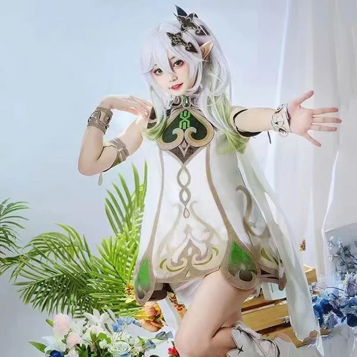 Genshin Impact Nahida cosplay Trang Phục Quần áo biểu diễn hoạt hình trò chơi