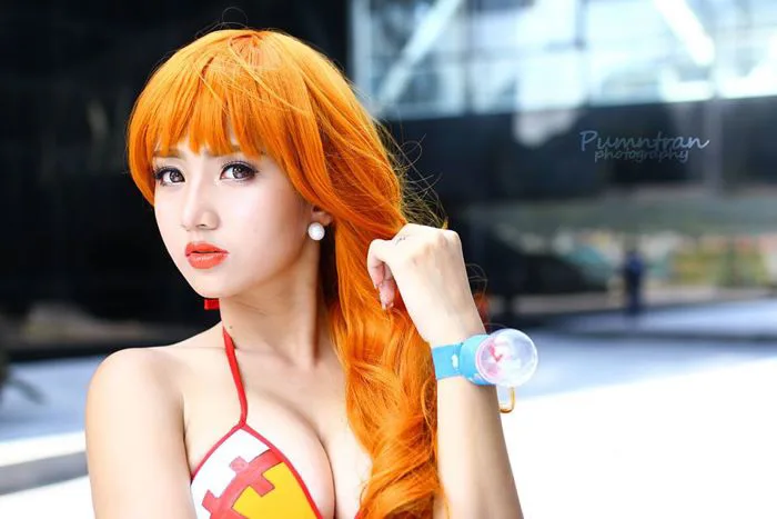 Cosplay Nami phiên bản pikachi trong One Piece