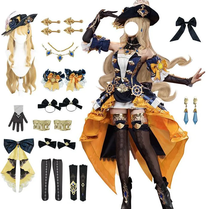 Mua YRORX Navia Cosplay Costume Navia Cosplay Dress Uniform Outfit  Halloween Suit With Hat trên Amazon Mỹ chính hãng 2026 | Fado